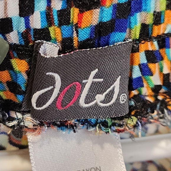 Dots Multicolor Zigzag Print Yogers Pants Size L - Picture 5 of 12